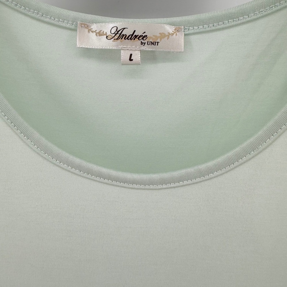 Andree by Unit Tank Top, Peplum, Knot Detail, Sleeveless, Casual, Green - Size L - Picture 7 of 8